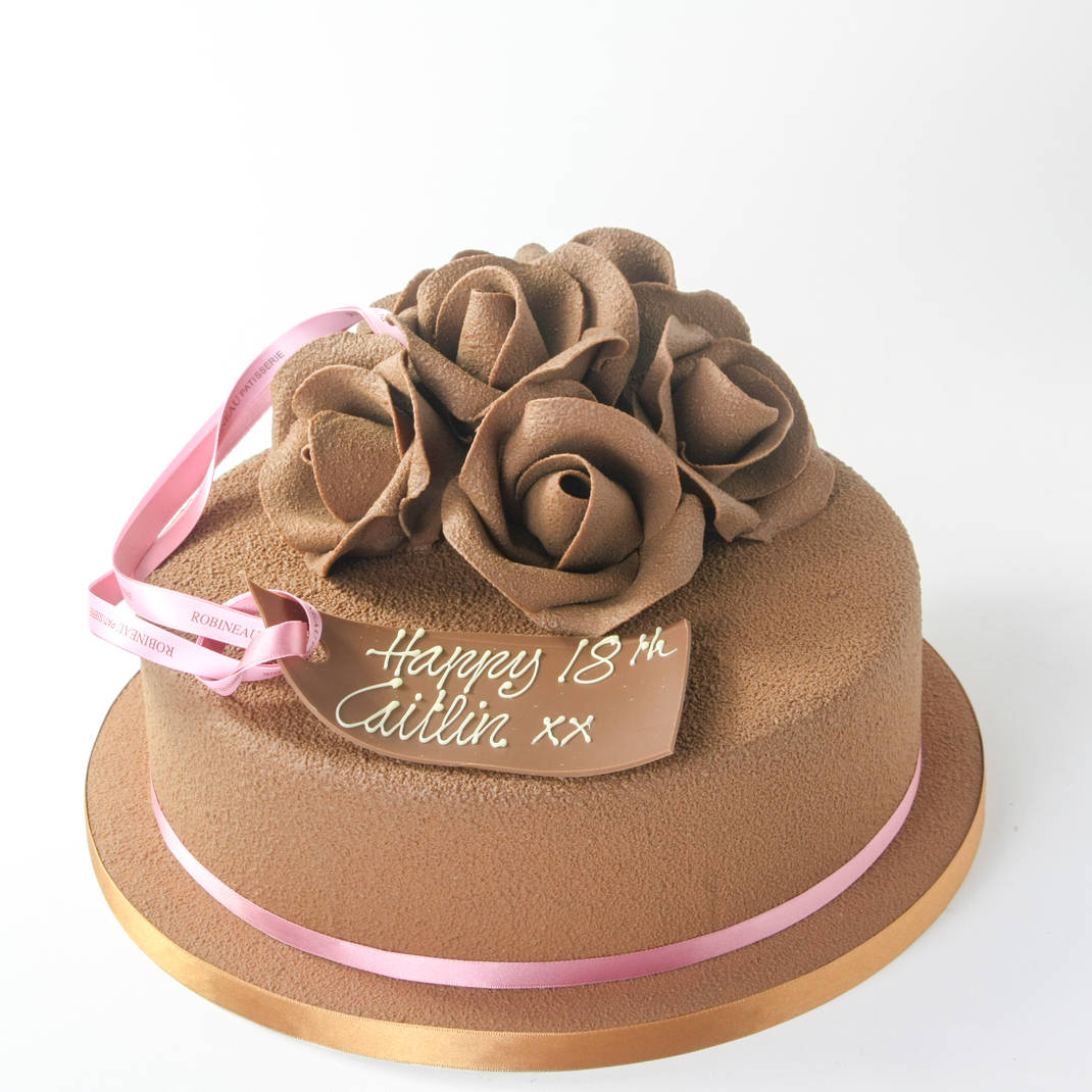 Chocolate Rose Spray Design (12 inches / 30cm)