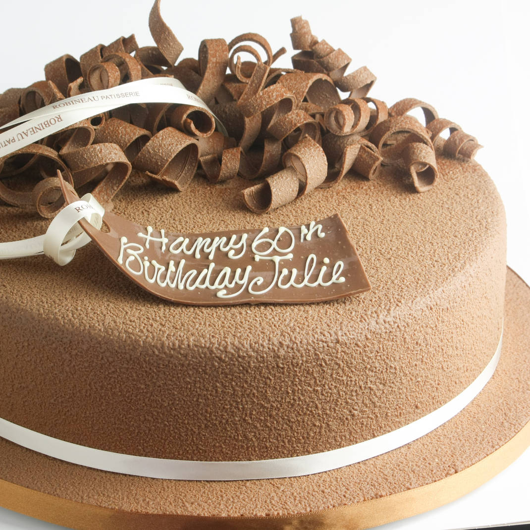 Chocolate Curls Spray Design (10 inches / 25cm)