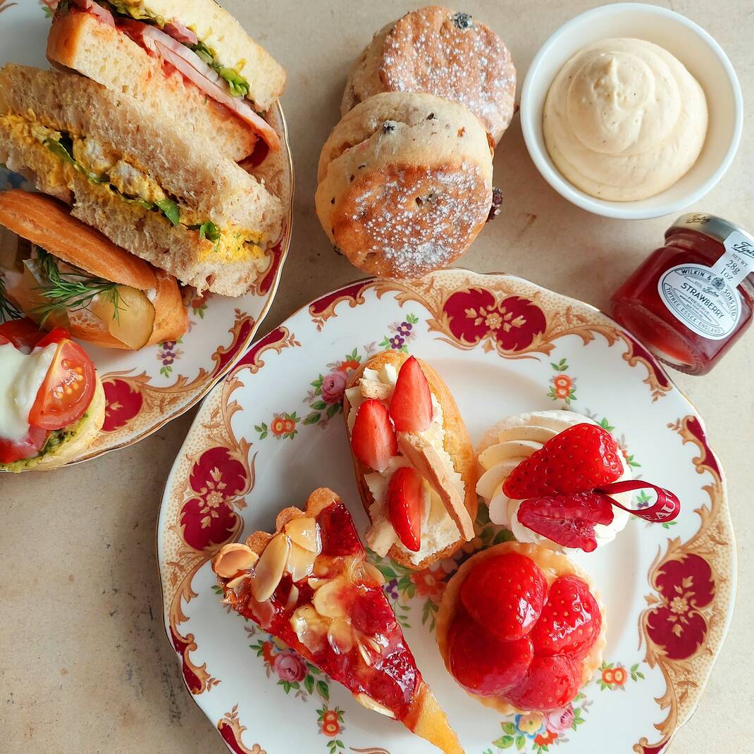 Gluten Free Strawberry Afternoon Tea to Take Away