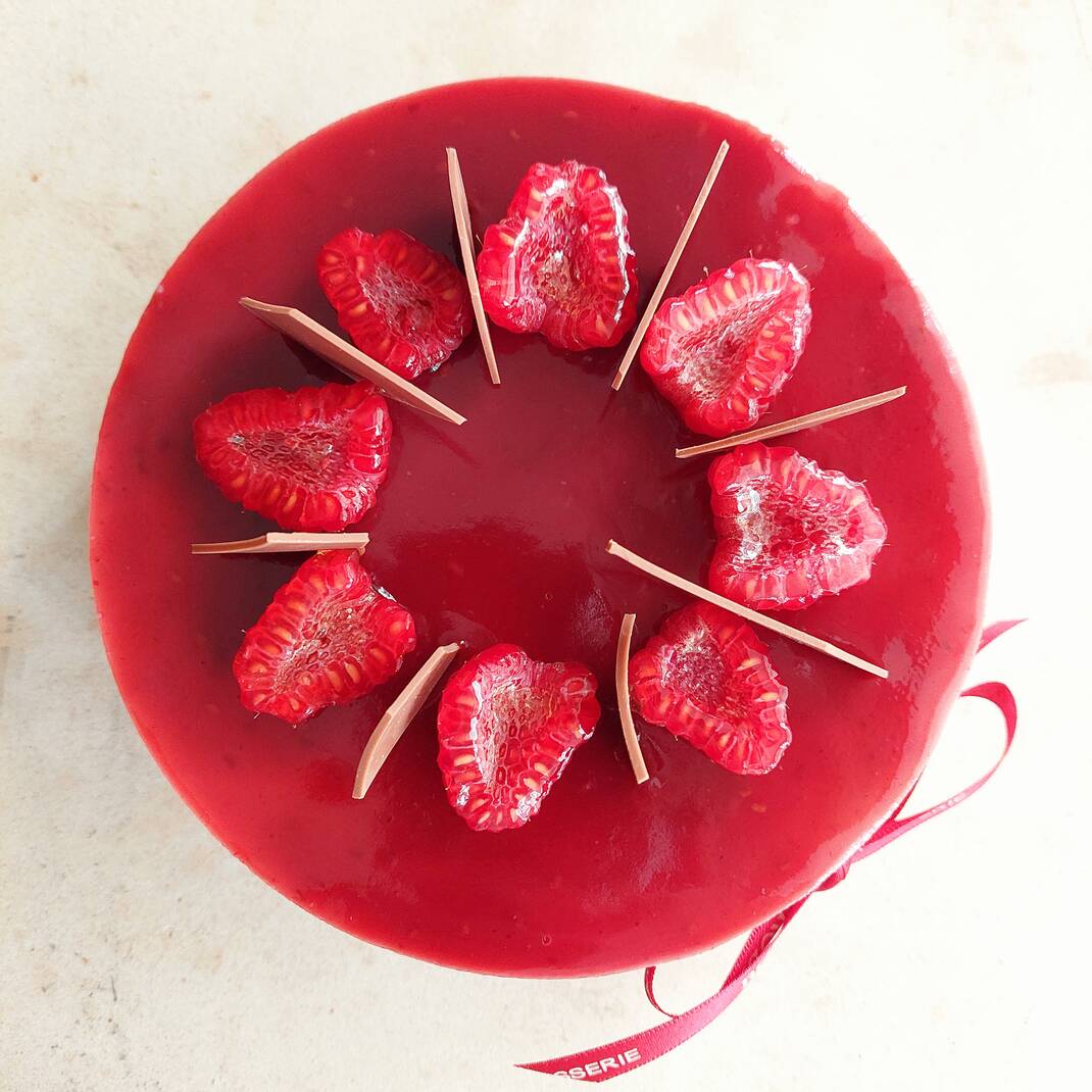 Large Chocolate & Raspberry Delice - Robineau Patisserie Limited