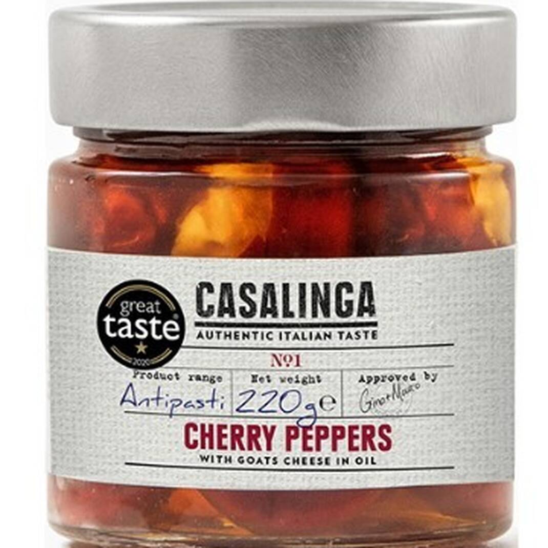 Casalinga Cherry Peppers with Goats Cheese