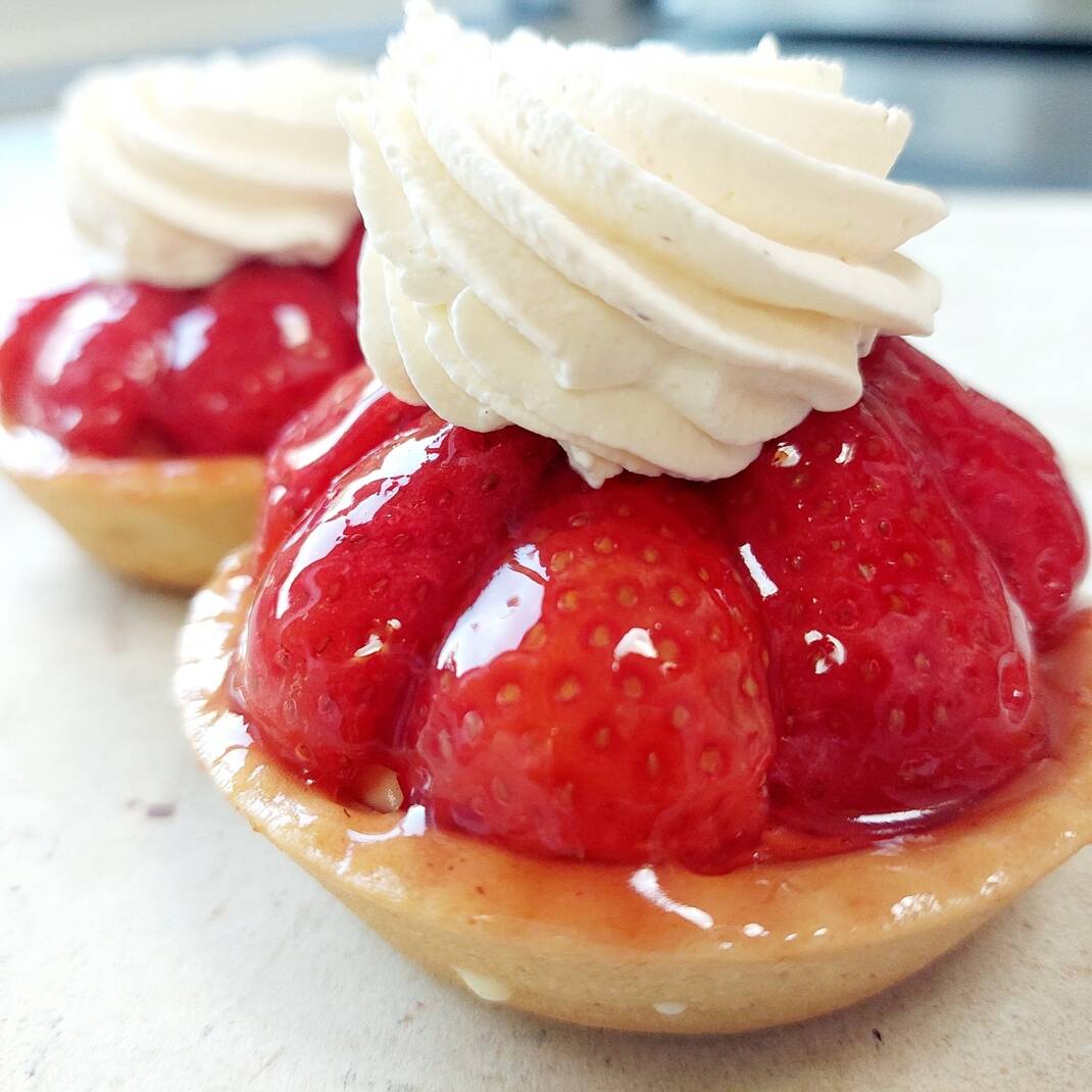 Two Strawberry Tarts (usually £4.70 each)