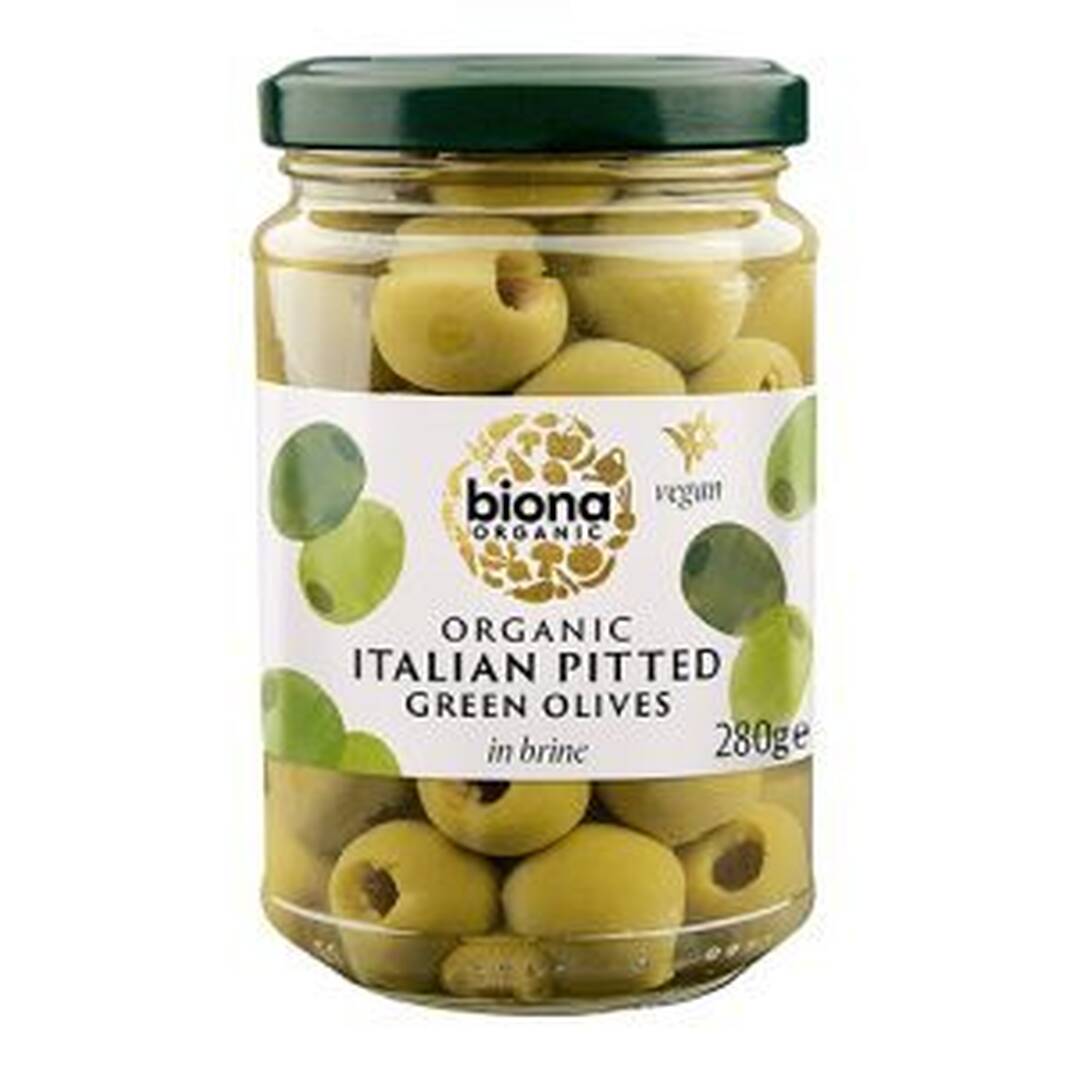 Biona Pitted Green Olives