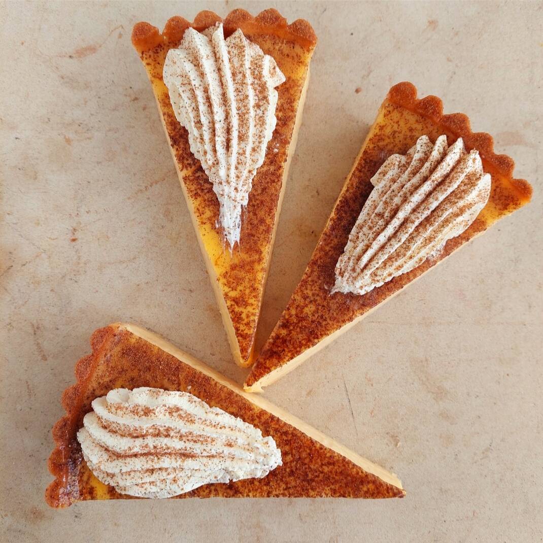 Custard Tart with Vanilla Chantilly Slice