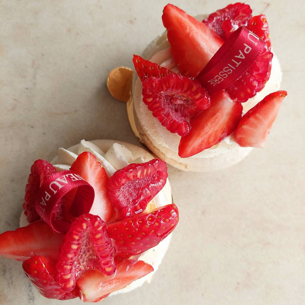Two Strawberry Meringues (usually £4.70 each)
