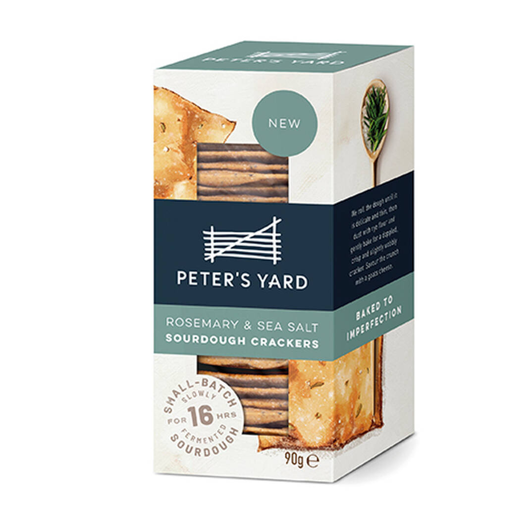 Peter's Yard Rosemary & Sea Salt Sourdough Crackers