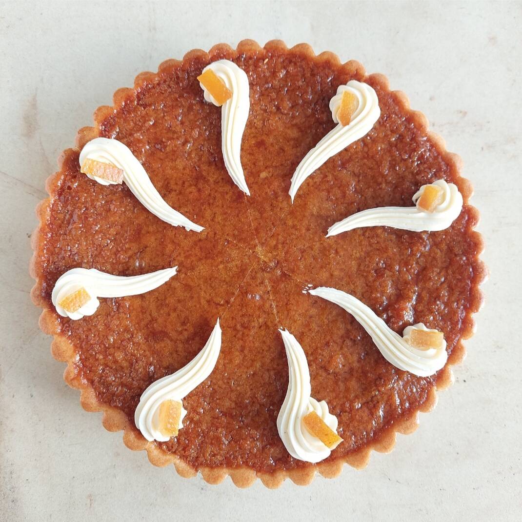 Large Orange Treacle Tart