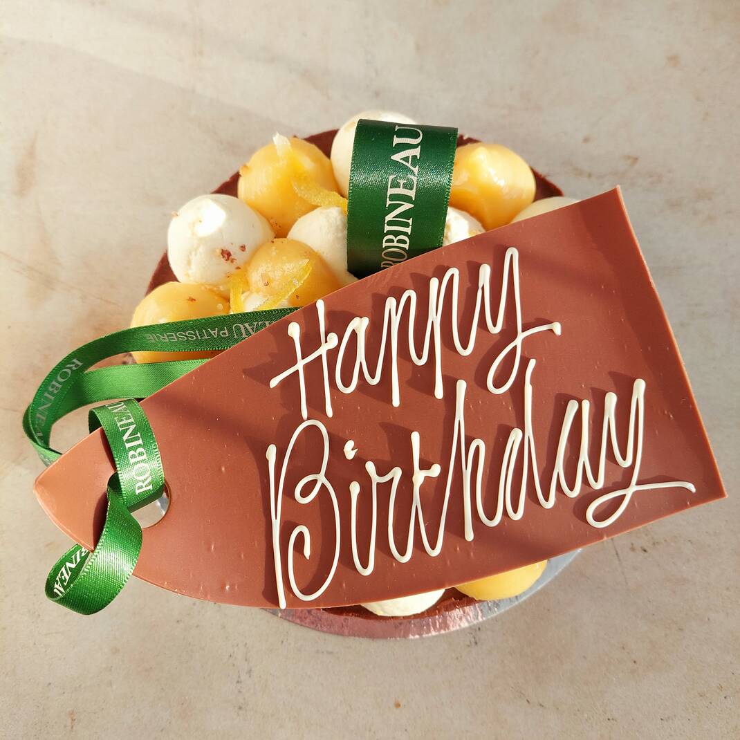 Celebration Praline Torte with Lemon Curd Chantilly